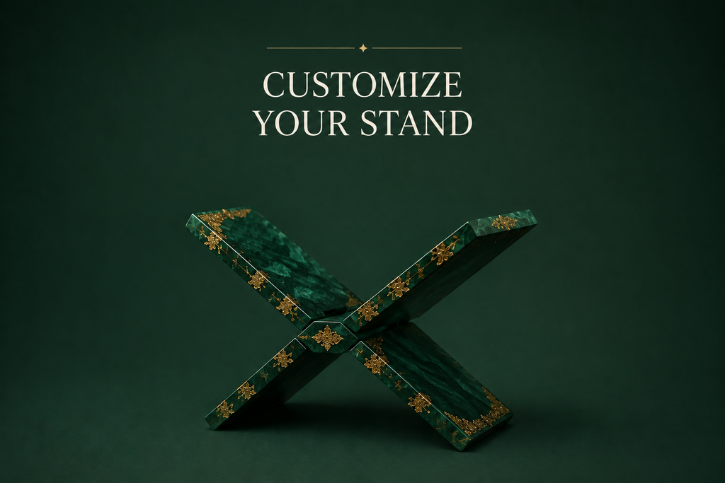 Handmade Resin Quran Stand