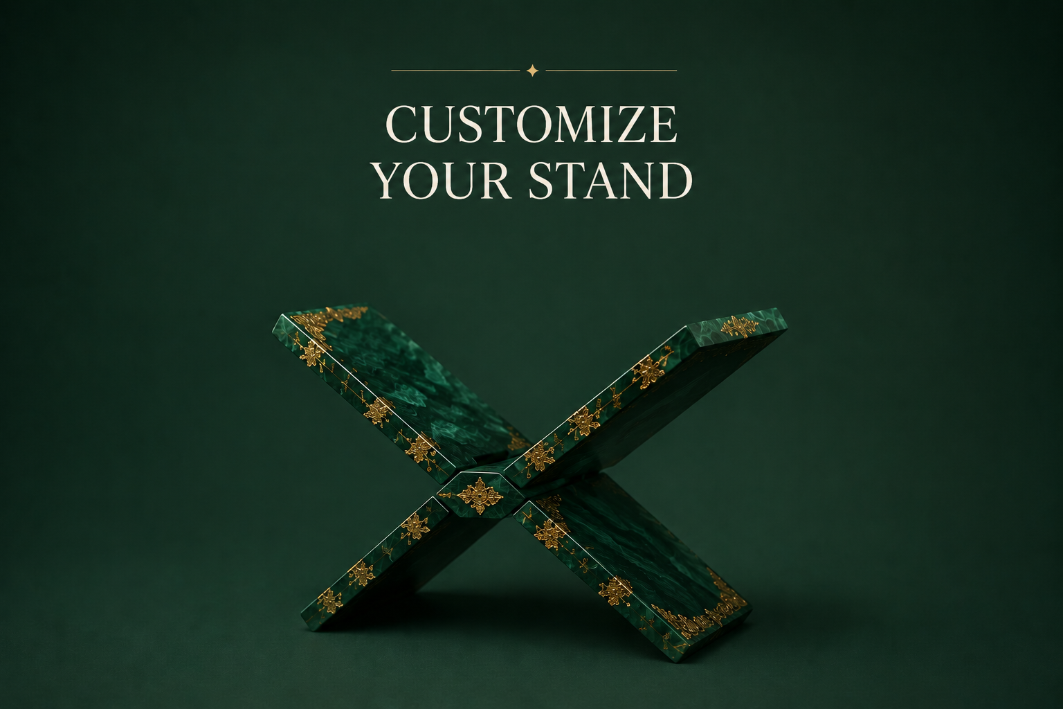 Handmade Resin Quran Stand